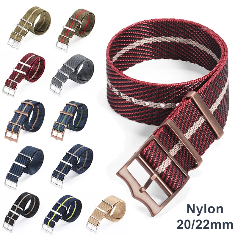 Canvas Strap Watch - Comfortable Canvas Nylon Watch Band 20mm