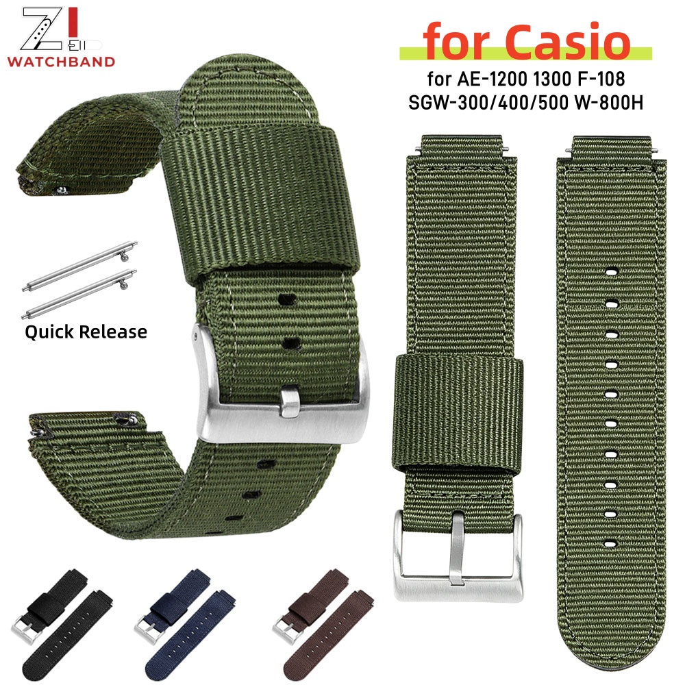 Canvas Strap Watch - 16mm 18mm Canvas Nylon Watch Band