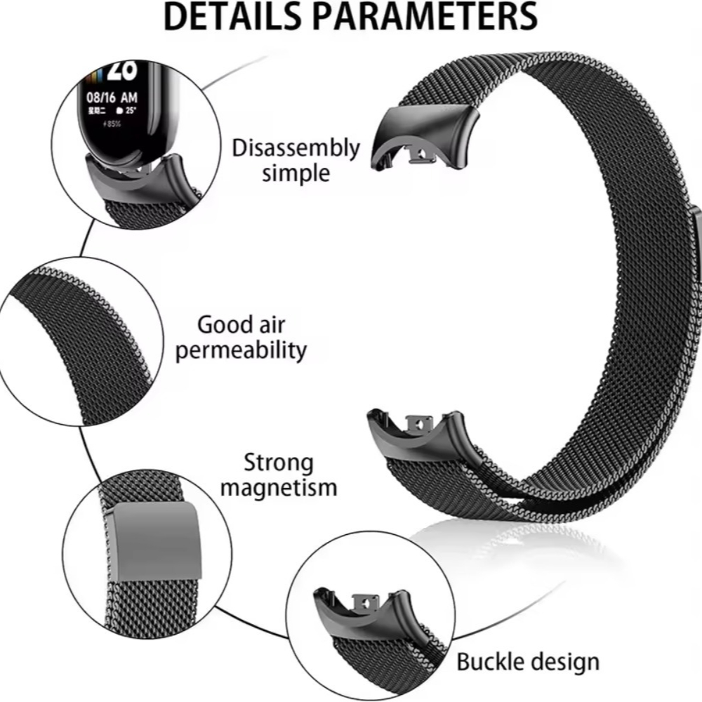 Milanese Loop Strap  for Xiaom - огляд і ціна Milanese Loop Magnetic