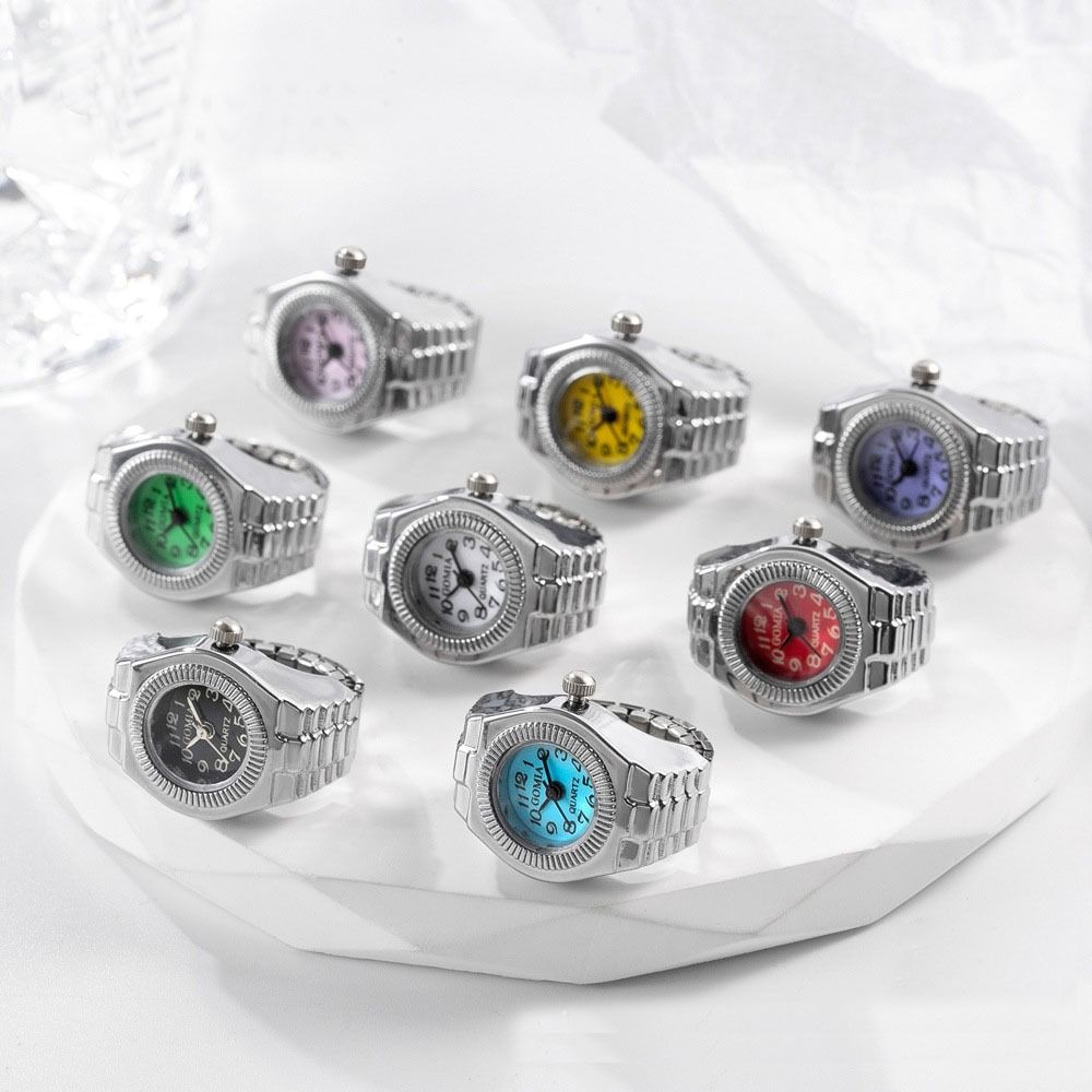 Punk Mini Finger Watch Rings C - огляд і ціна Canvas Strap Watch
