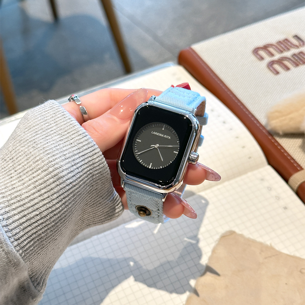 New Stylish Square Watch With  - огляд і ціна Canvas Strap Watch