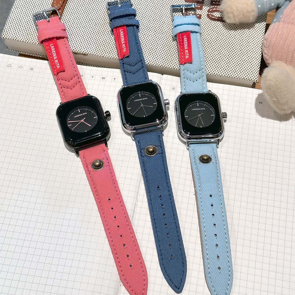 New Stylish Square Watch With  - огляд і ціна Canvas Strap Watch