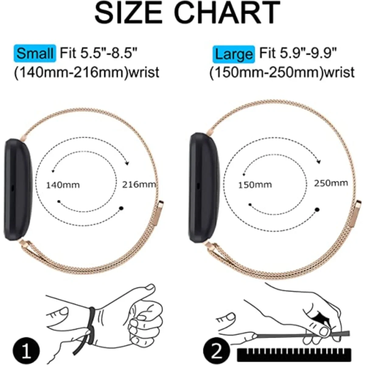 Milanese Strap for Fitbit Vers - огляд і ціна Milanese Loop Magnetic