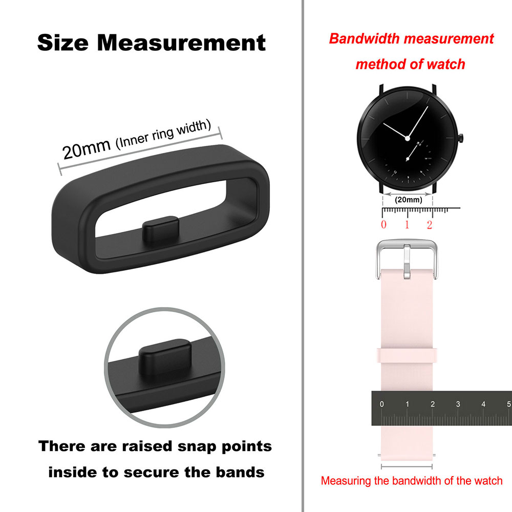 18 20 22mm Watch Band Ring Rub - огляд і ціна Silicone Watch Band 22Mm
