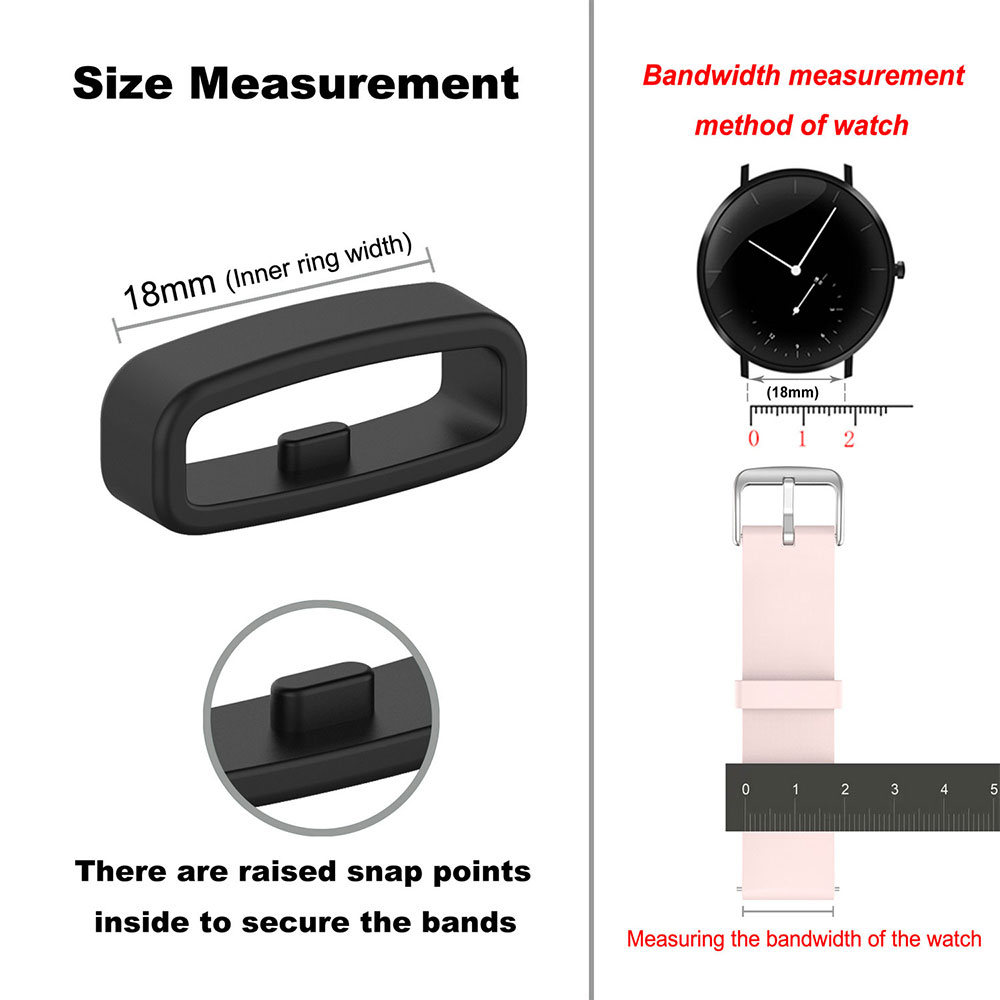 18 20 22mm Watch Band Ring Rub - огляд і ціна Silicone Watch Band 22Mm