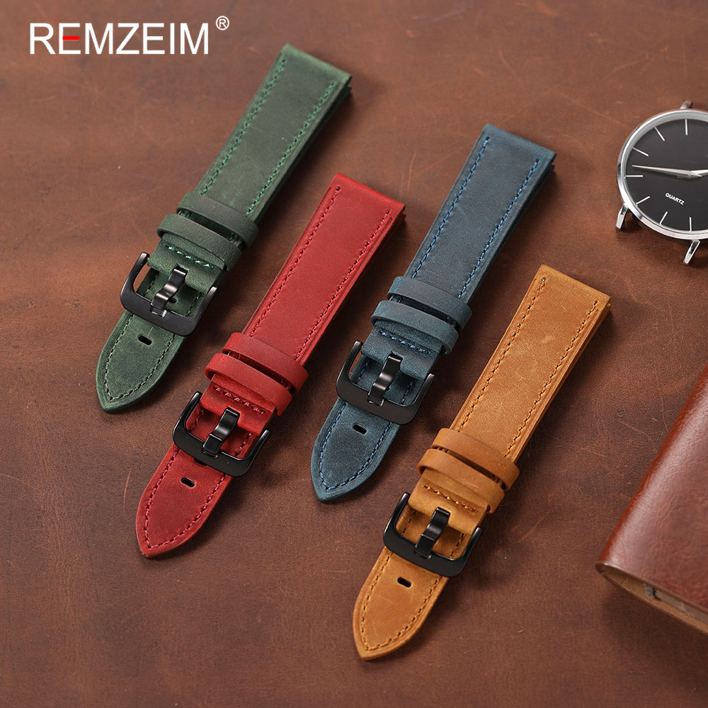 Classic Men's Crazy Horse Leat - огляд і ціна Leather Strap Quick Release