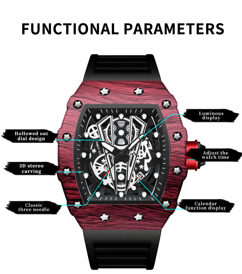 BINBOND B8577 Fashion Men's Qu - огляд і ціна Rubber Strap Diver