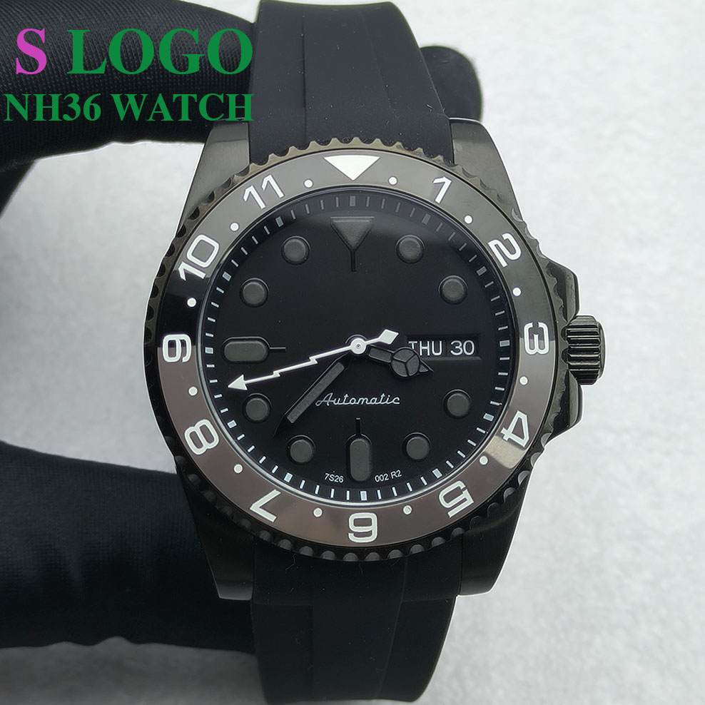 40MM NH36 Watch Black Men's St - огляд і ціна Stainless Bracelet Diver
