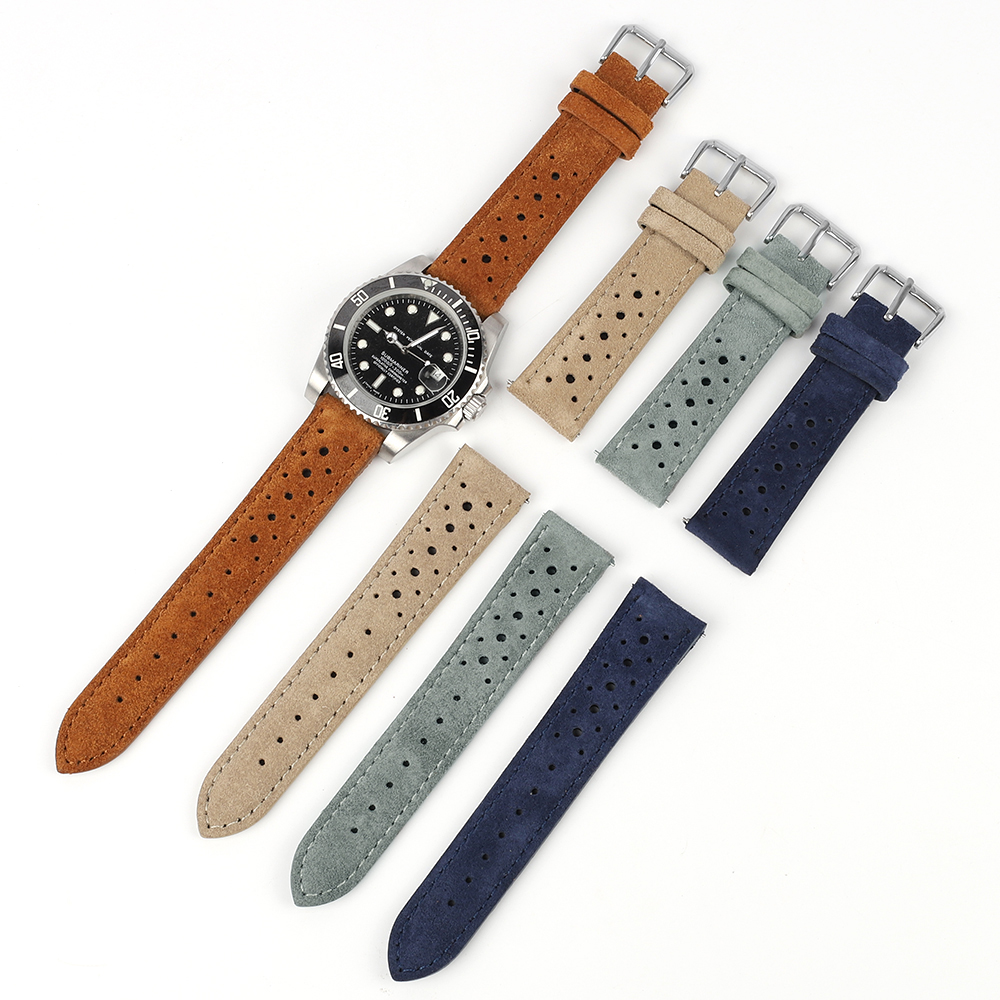Suede Leather Watch Band 18mm  - огляд і ціна Suede Strap Watch
