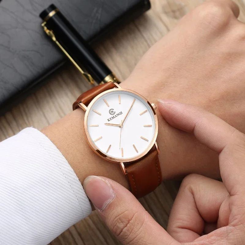 Fashion Ultra Thin Men's Quart - огляд і ціна Leather Watch Band Men