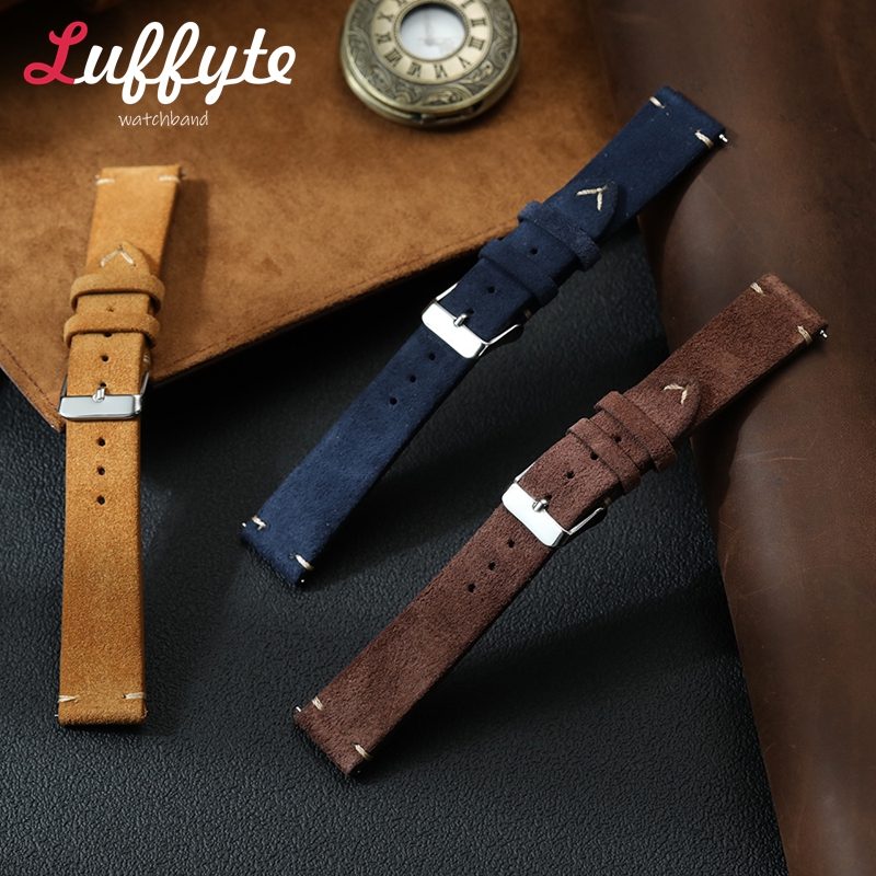 Vintage Suede Leather Watch Ba - огляд і ціна Suede Strap Watch