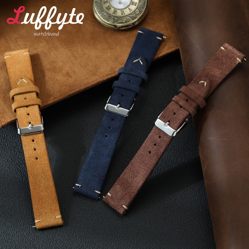 Vintage Suede Leather Watch Ba - огляд і ціна Suede Strap Watch