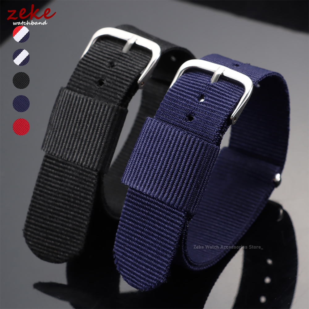 16mm 18mm 20mm Nylon Ribbed Wa - огляд і ціна Suede Strap Watch