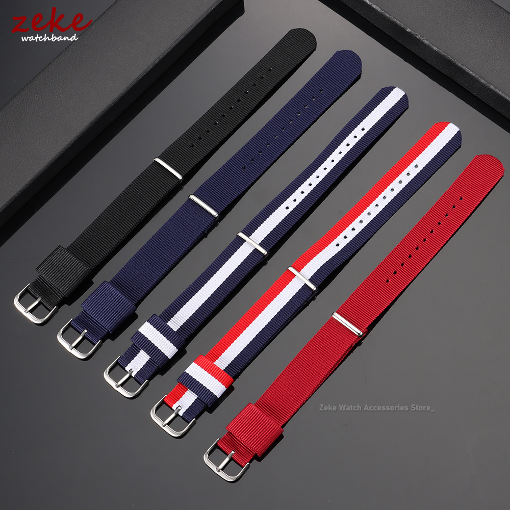 16mm 18mm 20mm Nylon Ribbed Wa - огляд і ціна Suede Strap Watch