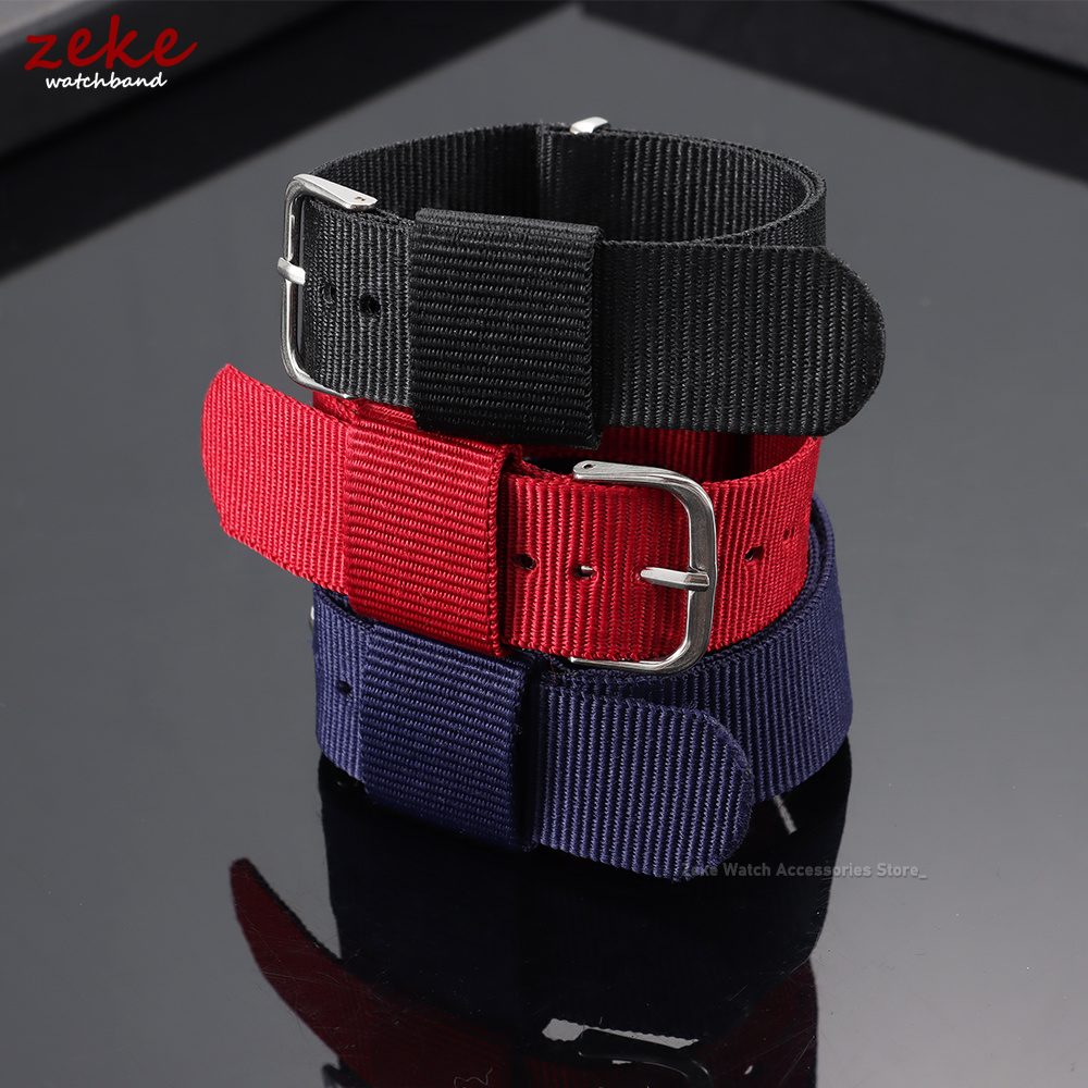 16mm 18mm 20mm Nylon Ribbed Wa - огляд і ціна Suede Strap Watch