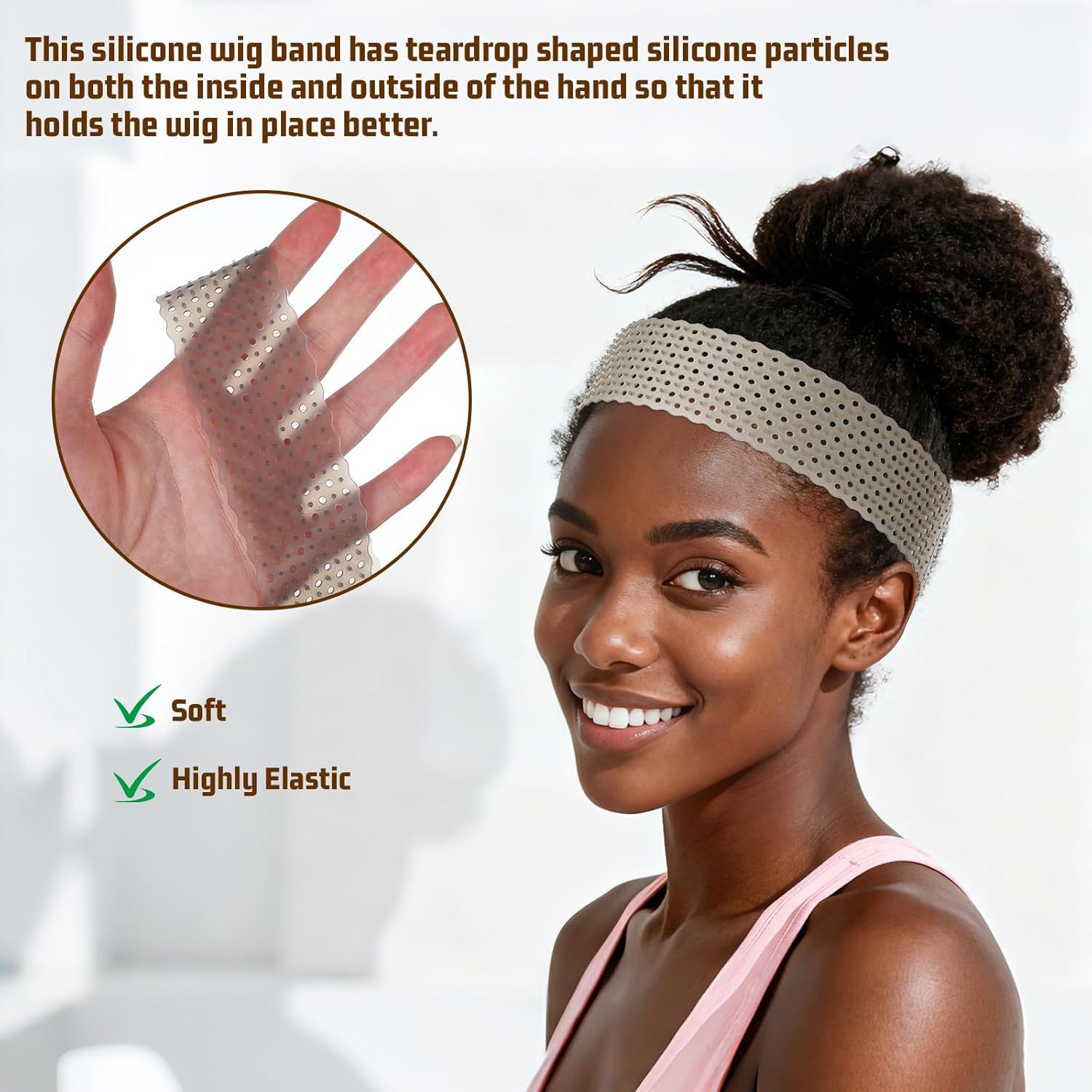 new breathable Wig Grip Band N - огляд і ціна Silicone Band Women