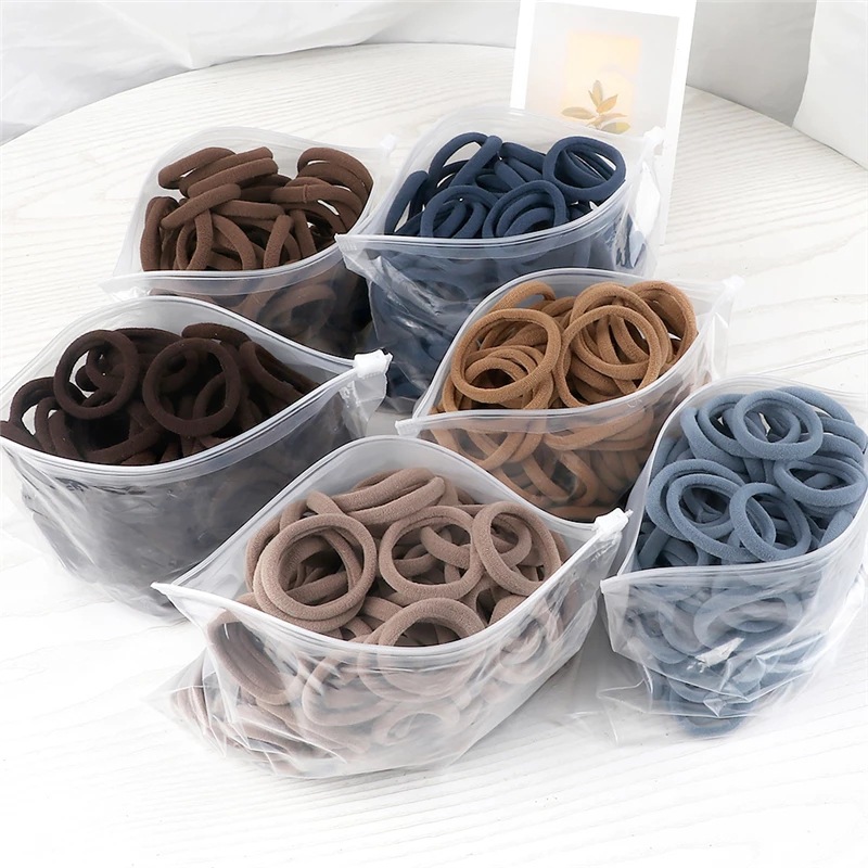 50PCS/Set Women Girls Basic Ha - огляд і ціна Silicone Band Women