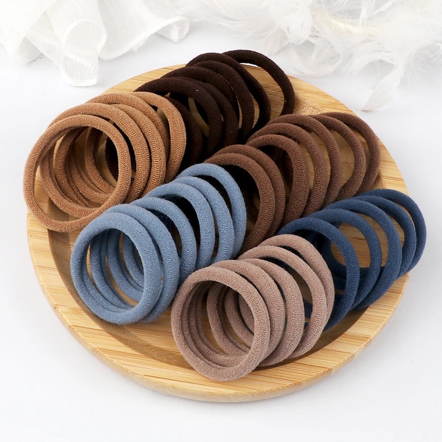 50PCS/Set Women Girls Basic Ha - огляд і ціна Silicone Band Women