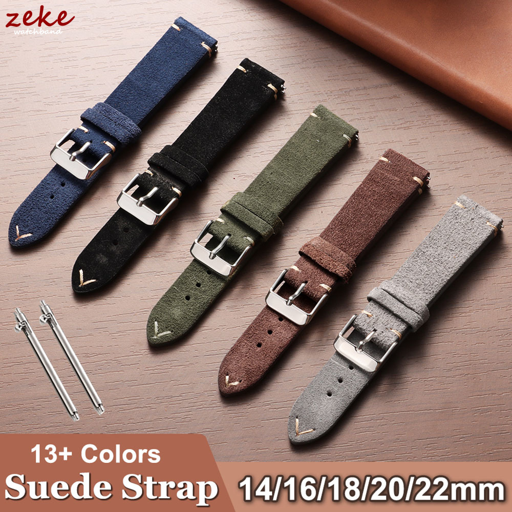 Vintage Soft Suede Leather Str - огляд і ціна Suede Strap Watch