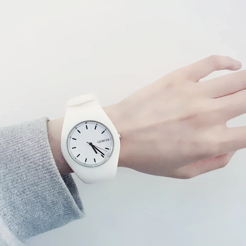 Men watch Women Cream Color Ul - огляд і ціна Silicone Band Women