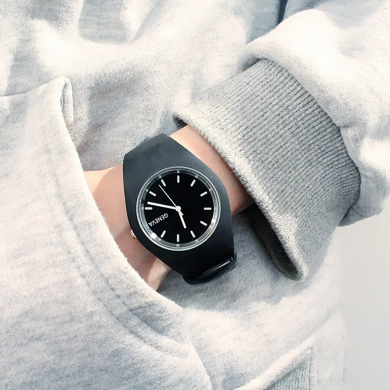 Men watch Women Cream Color Ul - огляд і ціна Silicone Band Women