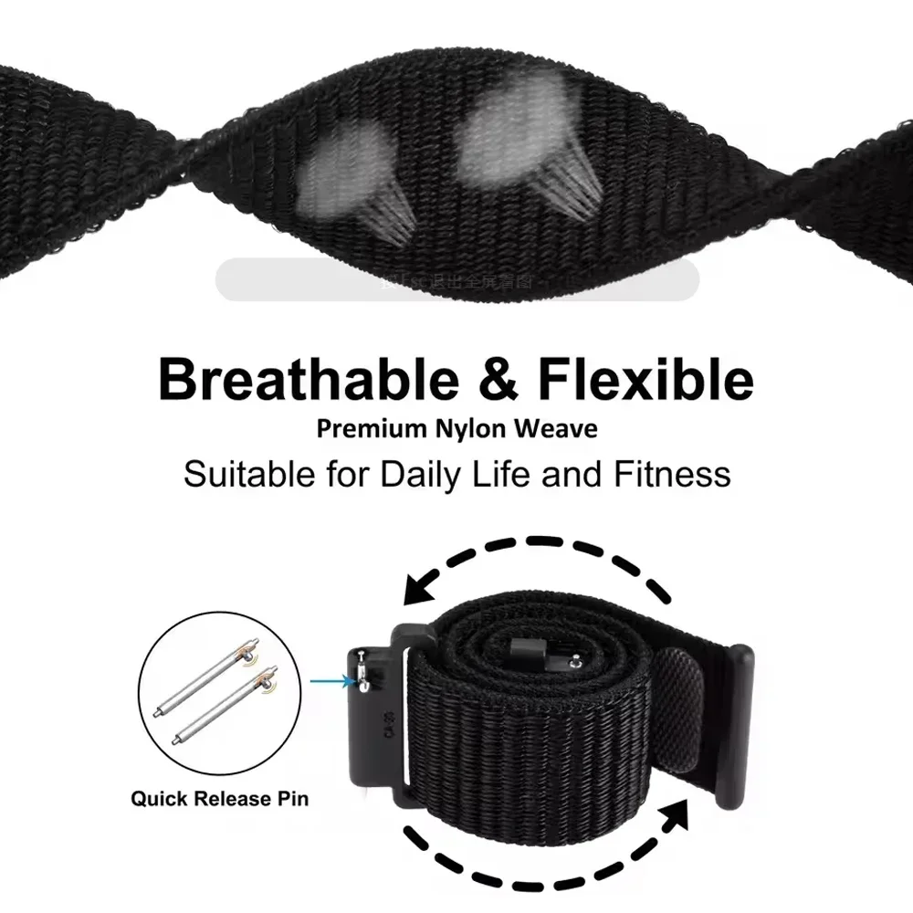 20 22mm Braided Band for Xiaom - огляд і ціна Sport Loop Velcro