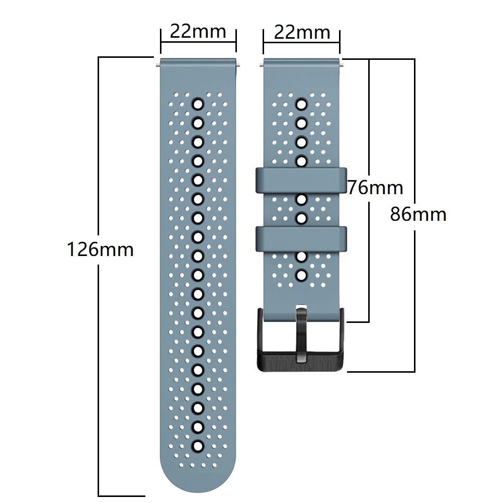 22mm Silicone Band For COROS P - огляд і ціна Silicone Watch Band 22Mm