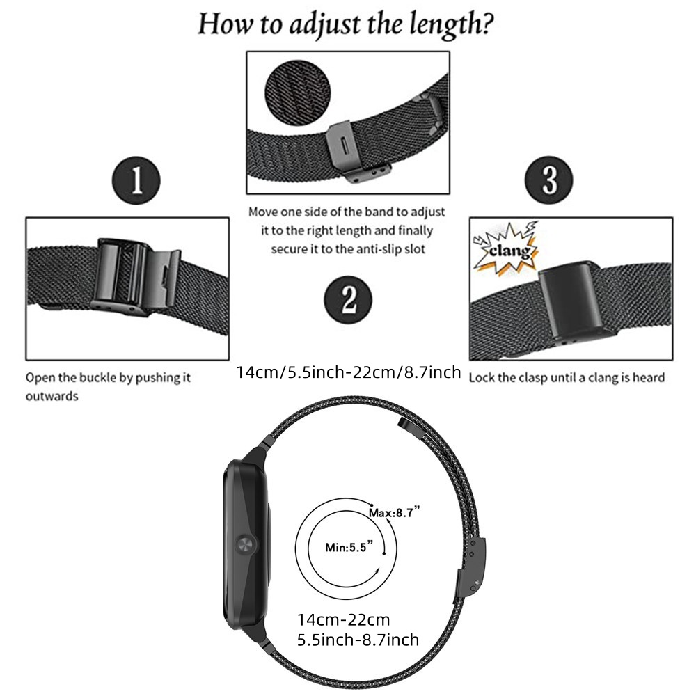 Metal Bands for Honor Watch 5  - огляд і ціна Mesh Strap Metal