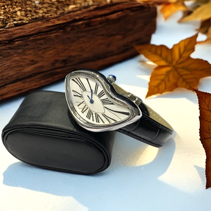 Medieval alien watches melt an - огляд і ціна Leather Watch Band Men