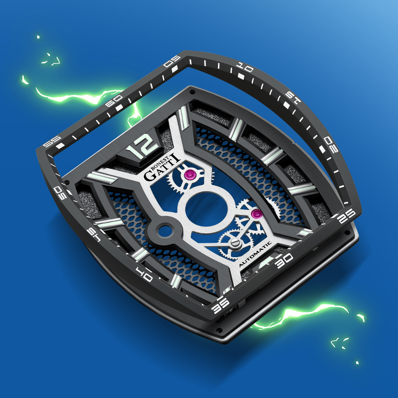 BONEST GATTI Germany Automatic - огляд і ціна Rubber Strap Diver