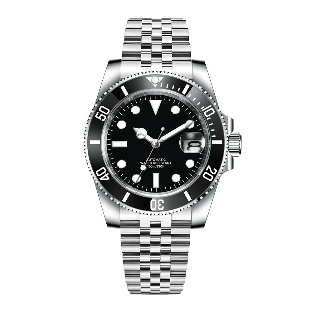 DIY Logo 40MM Dive Watch NH35  - огляд і ціна Stainless Bracelet Diver