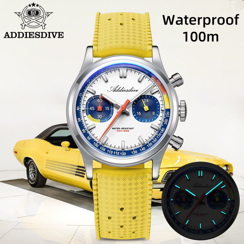 ADDIESDIVE Fashion Men's Quart - огляд і ціна Rubber Strap Diver