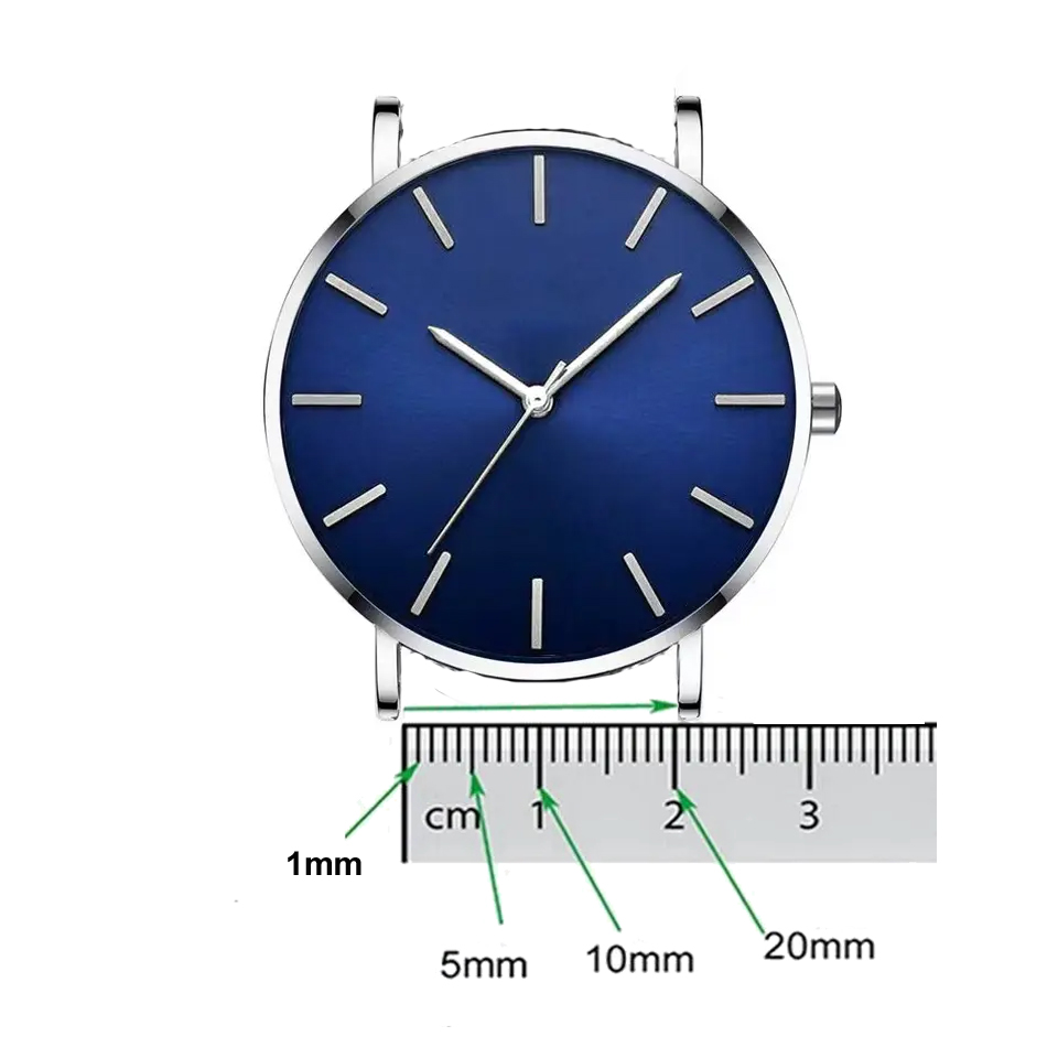 Denim Leather Strap 10mm 12mm  - огляд і ціна Canvas Strap Watch
