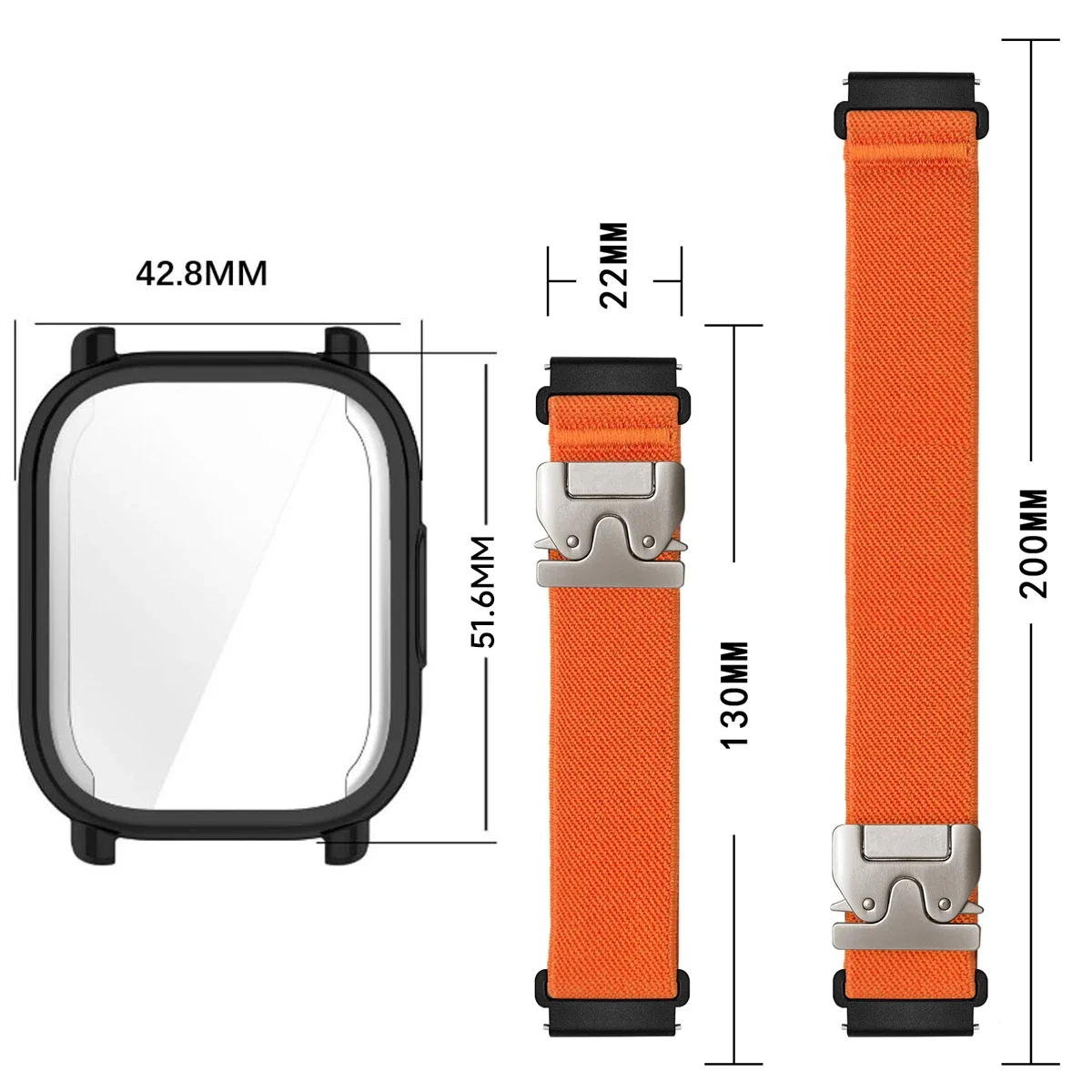 Nylon Straps+ TPU case for Red - огляд і ціна Parachute Strap Elastic