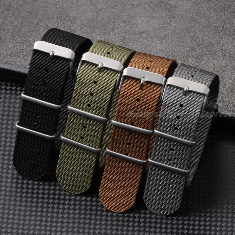 Ribbed Nylon Watch Strap 18mm  - огляд і ціна Nato Strap Nylon