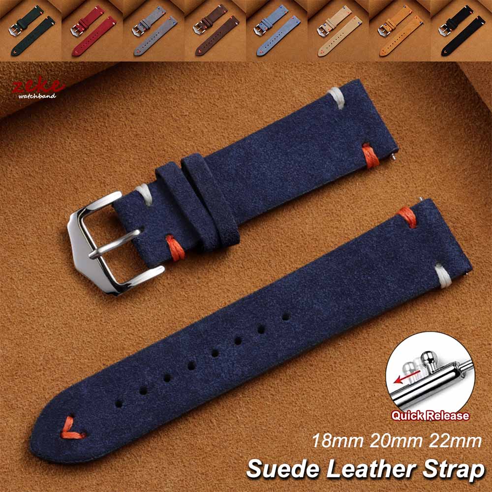 Vintage Suede Leather Watch St - огляд і ціна Suede Strap Watch