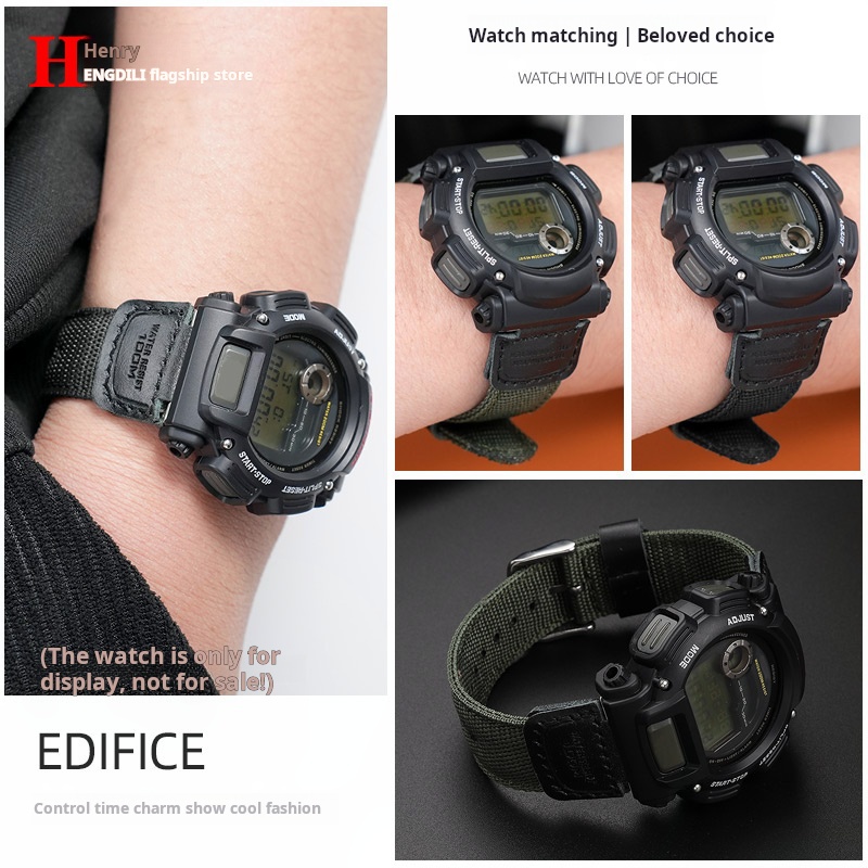 Modified Nylon Sports Strap Fo - огляд і ціна Canvas Strap Watch