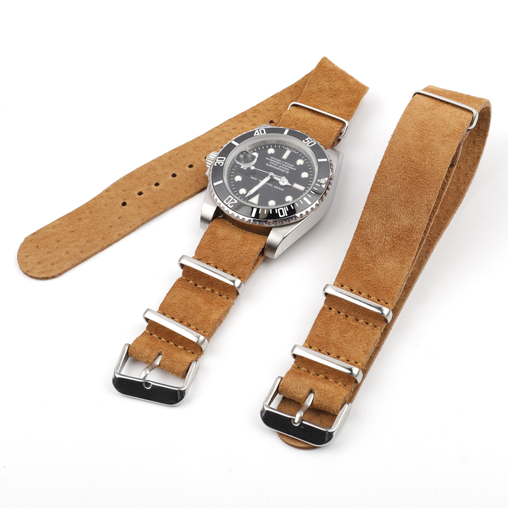 Soft Retro Suede Genuine Leath - огляд і ціна Nato Strap Nylon