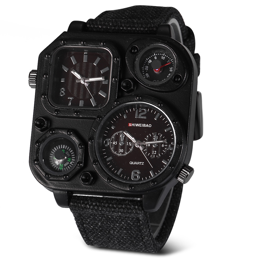 Quartz Mens Watches Top Brand  - огляд і ціна Canvas Strap Watch