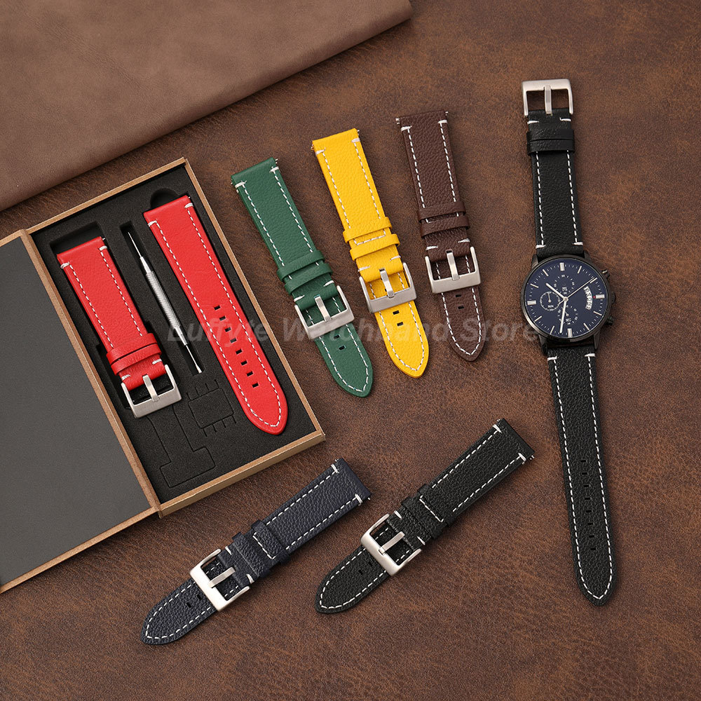 Double Sided Litchi Texture St - огляд і ціна Leather Strap Quick Release