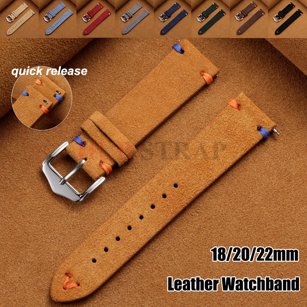 18mm 20mm 22mm Suede Leather S - огляд і ціна Suede Strap Watch