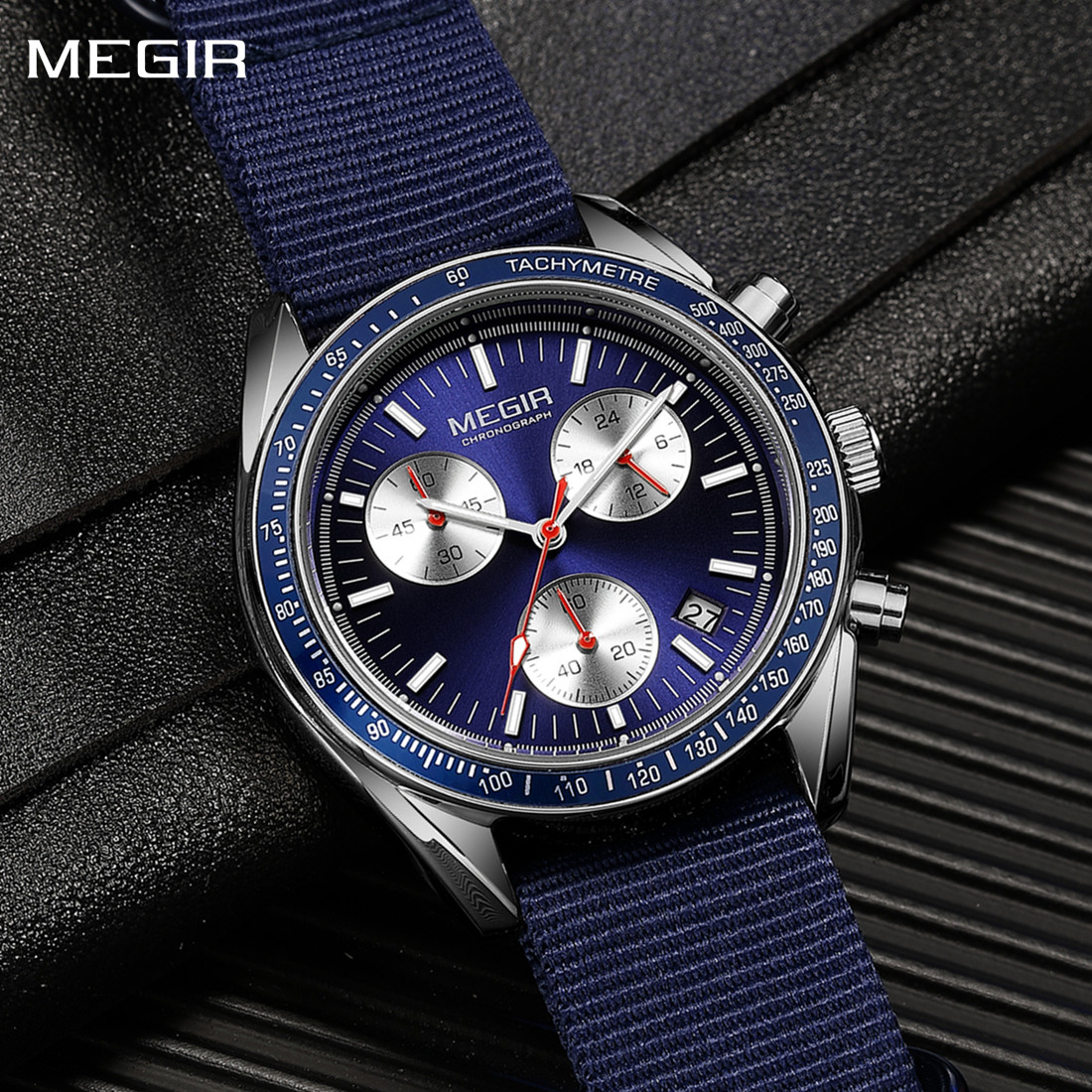 MEGIR Chronograph Canvas Strap - огляд і ціна Canvas Strap Watch