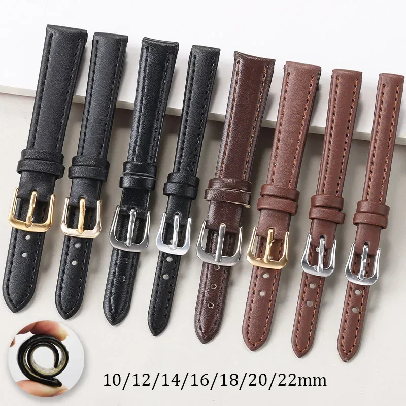 PU Leather Strap 10mm 12mm 14m - огляд і ціна Suede Strap Watch