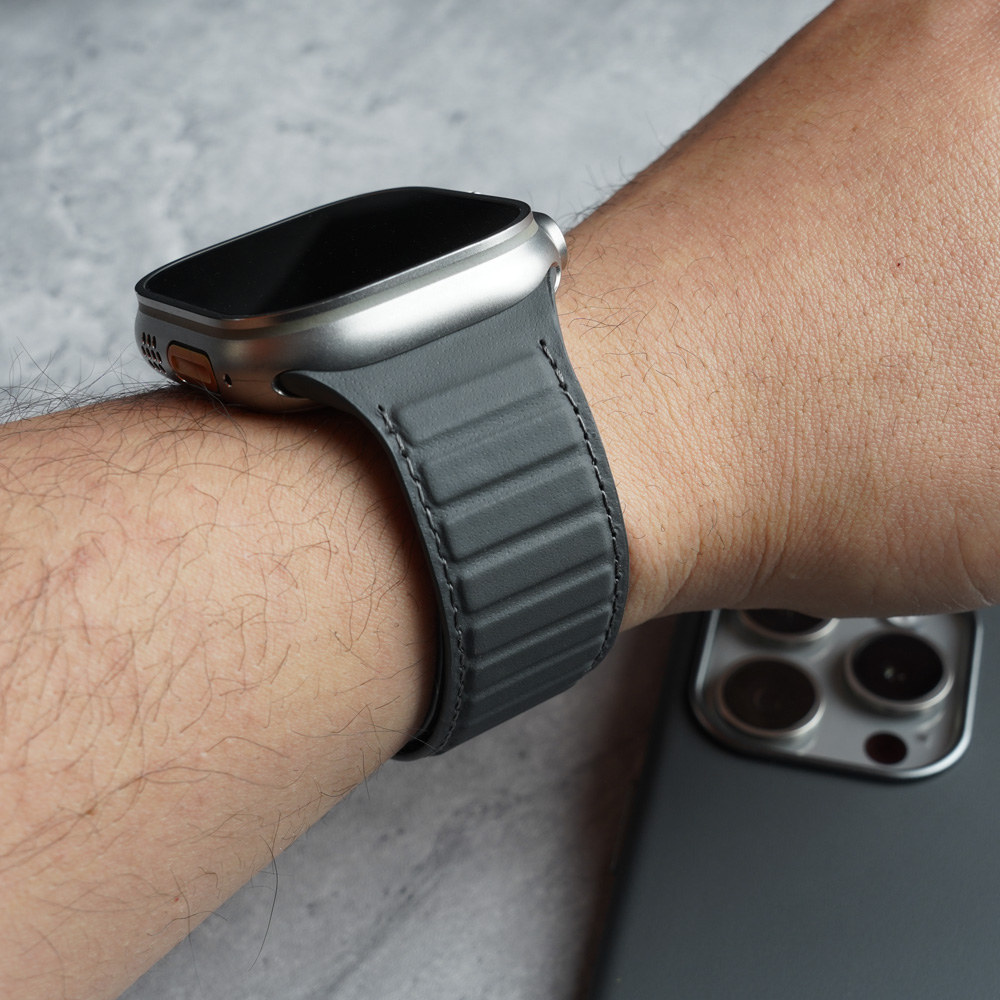 Magnetic Nappa Genuine Strap f - огляд і ціна Suede Strap Watch