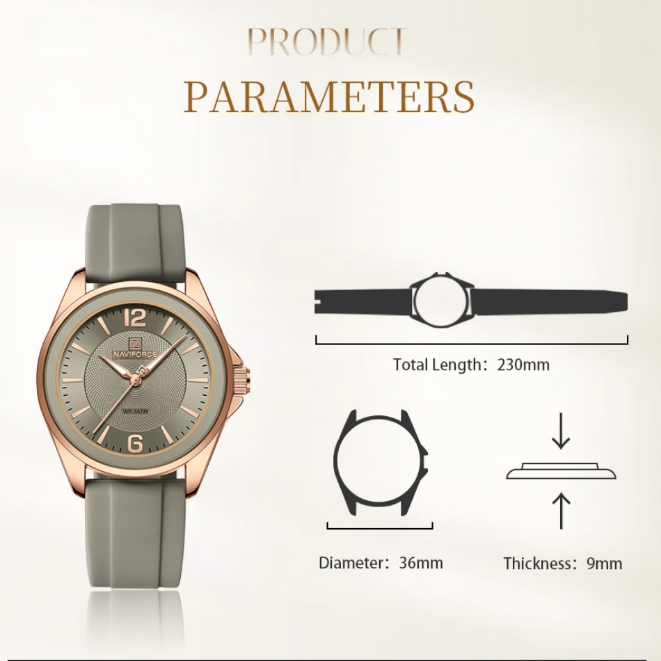 New Style NAVIFORCE Women's Wa - огляд і ціна Silicone Band Women