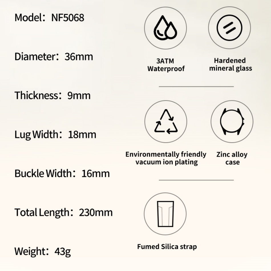 New Style NAVIFORCE Women's Wa - огляд і ціна Silicone Band Women
