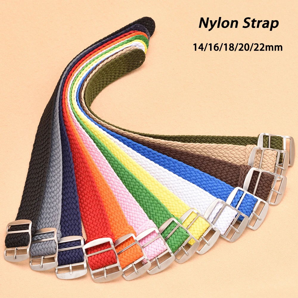 Woven Nylon Watch Strap 14mm 1 - огляд і ціна Perlon Strap Woven