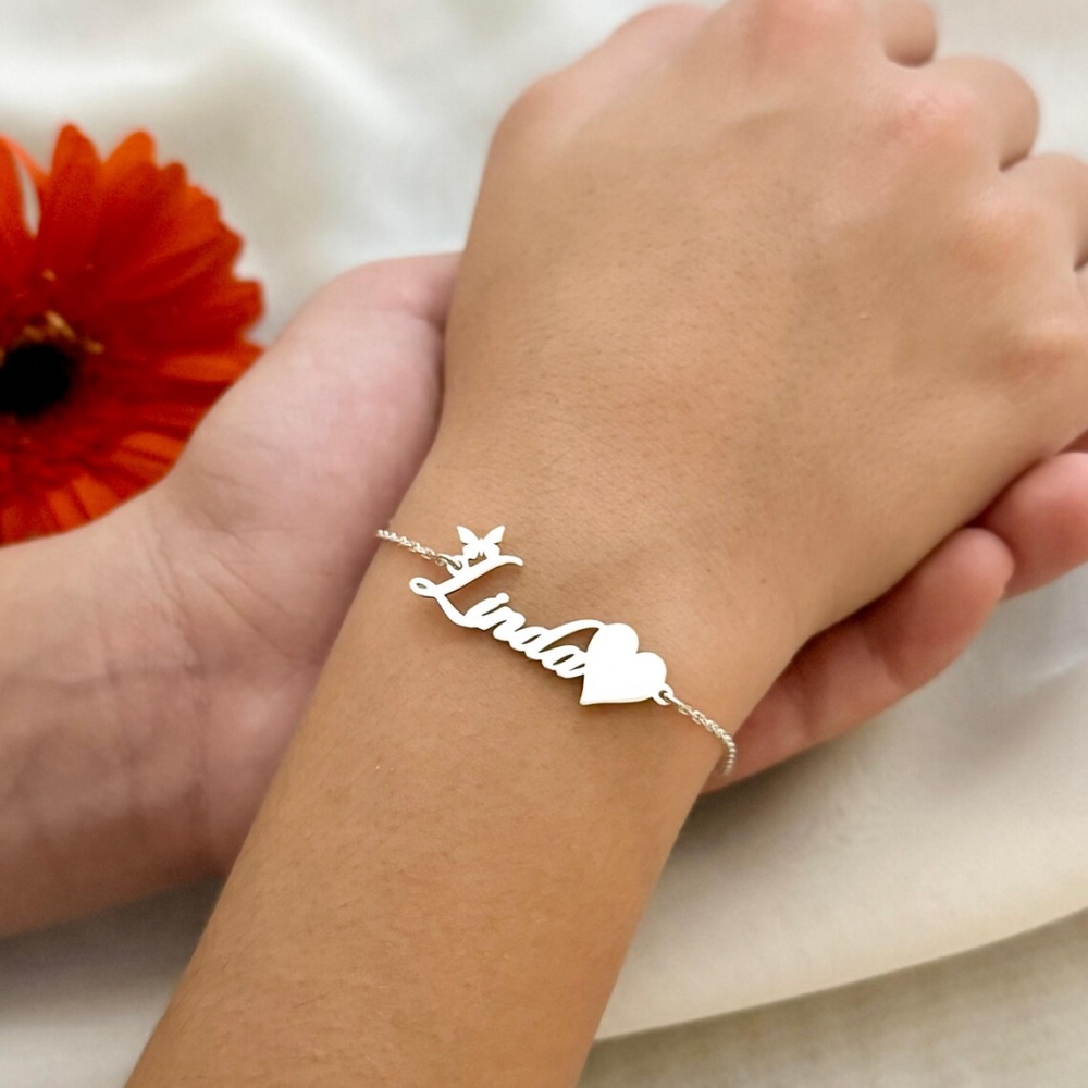 Custom Butterfly Name Bracelet - огляд і ціна Butterfly Clasp Deployant
