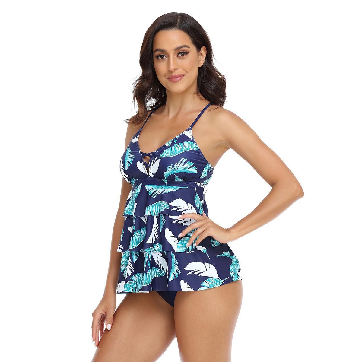 Woman Tankini Tropical Leaf Pr - огляд і ціна Tropic Strap Vintage