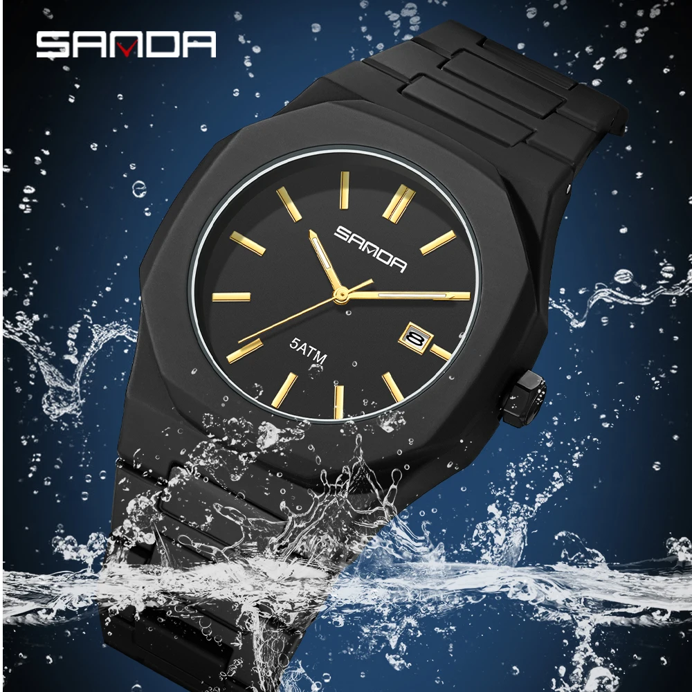 2025 SANDA Fashion Men's and W - огляд і ціна Rubber Strap Diver